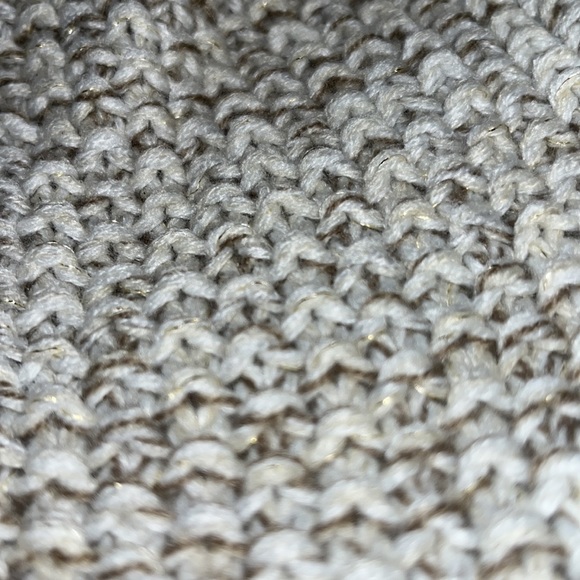 Winter furry pom pom knit hat gold white gray tie strings ladies beanie pretty - Picture 7 of 9